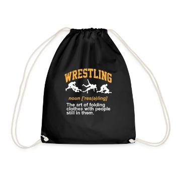 Définition de la lutte Pro Wrestler Fan Wrestling - Sac de sport léger - noir - Devant