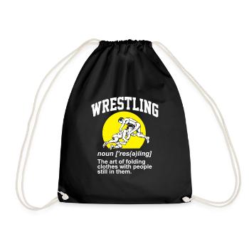 Définition de la lutte Pro Wrestler Fan Wrestling - Sac de sport léger - noir - Devant