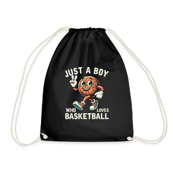 Juste un garçon qui aime les garçons de basket-ball hommes - Sac de sport léger - noir - Devant