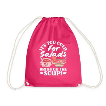 Apportez la soupe douillette - Sac de sport léger - fuchsia - Devant