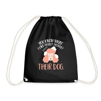 Salon de coiffure pour chiens - Sac de sport léger - noir - Devant
