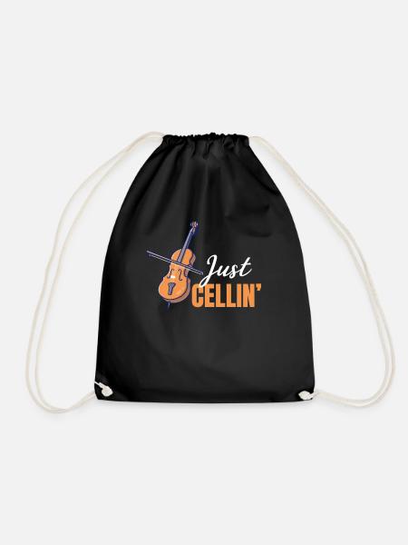 Just Cellin' Funny Orchestre de musique violoncelliste - Sac de sport léger - noir