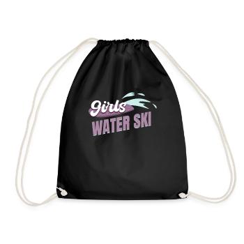 Skis nautiques pour filles Ski nautique Jet Ski pour filles - Sac de sport léger - noir - Devant