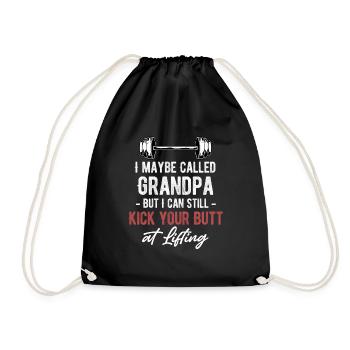 On m’appelle peut-être grand-père, mais je peux vous dire - Sac de sport léger - noir - Devant