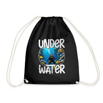 plongée sous marine - Sac de sport léger - noir - Devant