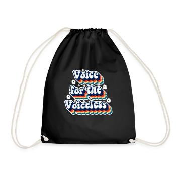 Groovy Speech Language Pathologist SLP - Drawstring Bag - black - Front