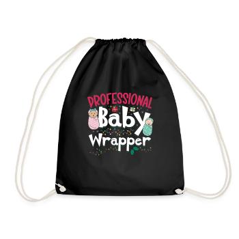 Nurse Baby Maternity Nurse - Drawstring Bag - black - Front