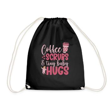 Nurse Baby Maternity Nurse - Drawstring Bag - black - Front