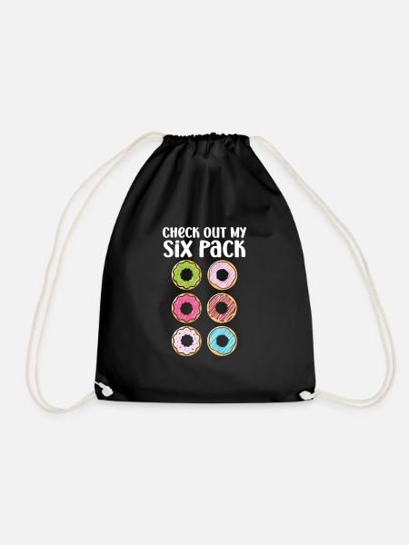 Donut sur le thème Donut pulvérisé drôle mignon - Sac de sport léger - noir