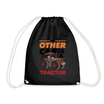 Mon autre voiture est un tracteur - Sac de sport léger - noir - Devant