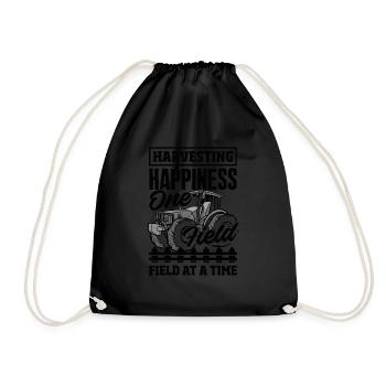 Récolter le bonheur, un champ à la fois Tracteur - Sac de sport léger - noir - Devant