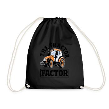 Le facteur tracteur - Sac de sport léger - noir - Devant