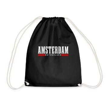 Amsterdam Pays-Bas Hollande Souvenir - Sac de sport léger - noir - Devant