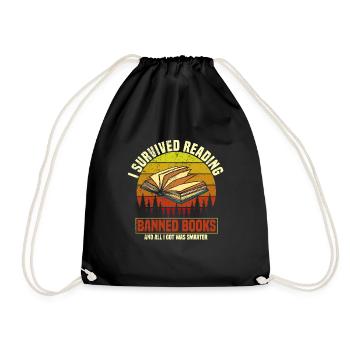 Banned Books Lovers Read Book Books - Drawstring Bag - black - Front