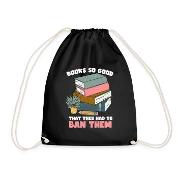Banned Books Lovers Read Book Books - Drawstring Bag - black - Front