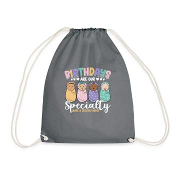 Infirmière Bébé Maternité Infirmière - Sac de sport léger - gris - Devant
