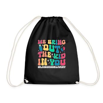Nurse Baby Maternity Nurse - Drawstring Bag - black - Front