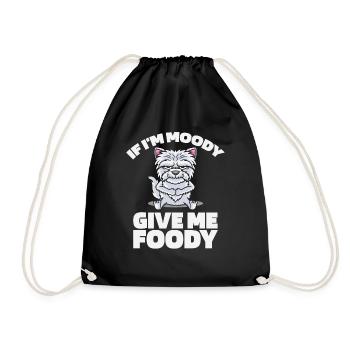 Wheaten Terrier Drôle Si Je Suis De Mauvaise Humeur Donnez-Moi Gourmand - Sac de sport léger - noir - Devant