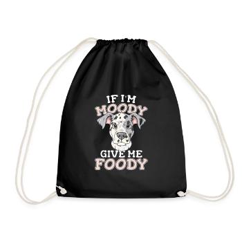 Dalmatien Drôle Si Je Suis De Mauvaise Humeur Donnez-Moi Gourmand - Sac de sport léger - noir - Devant