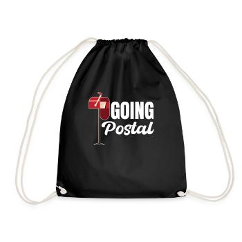 Going Funny Worker Postman Postman - Drawstring Bag - black - Front