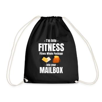 I'm Into Fitness Fitness Total Package In - Drawstring Bag - black - Front