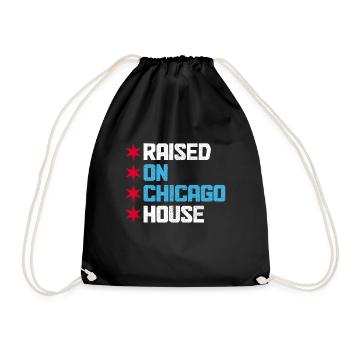 Chicago House Music, Illinois - Drawstring Bag - black - Front
