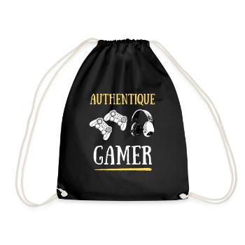 Authentique Gamer - Sac de sport léger - noir - Devant