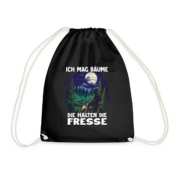 Randonnée T Trekking Outfit Motif De Randonnée - Sac de sport léger - noir - Devant