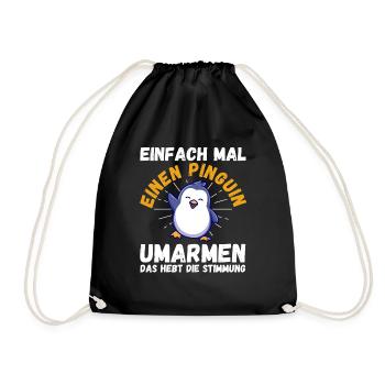 Pingouin mignon - Sac de sport léger - noir - Devant