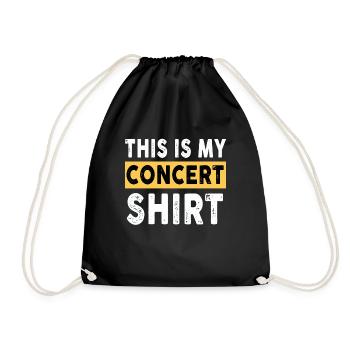 This Is My Concert Funny Music Lover Musical - Turnbeutel - Schwarz - Vorne