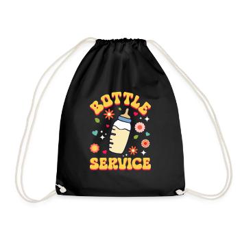 Nurse baby maternity nurse - Drawstring Bag - black - Front