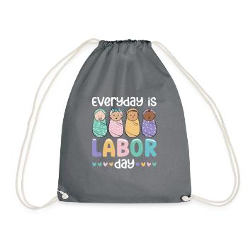 Infirmière Bébé Maternité Infirmière - Sac de sport léger - gris - Devant