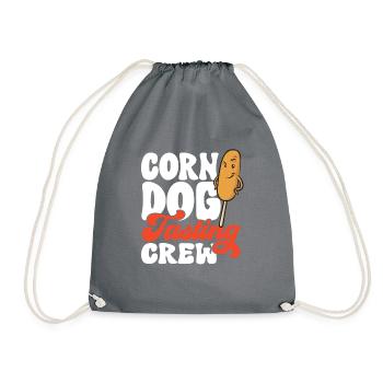 Corn Dog Corndog - Drawstring Bag - grey - Front