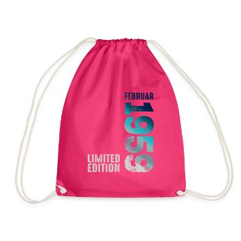 Limited Edition February 1959 Legendary Since - Drawstring Bag - fuchsia - Front