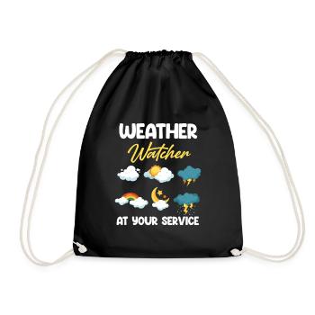 Des observateurs météo à votre service plus drôle - Sac de sport léger - noir - Devant