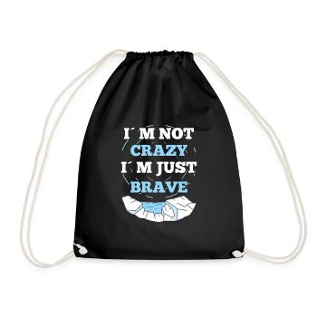 L’eau glacée n’est pas folle juste Brave Ice Bath idée cadeau - Sac de sport léger - noir - Devant