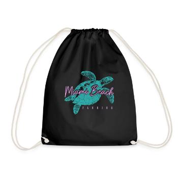 Miami Beach Florida USA Retro Vintage - Turnbeutel - Schwarz - Vorne