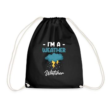 Je suis un observateur météorologique, un météorologue rigolo - Sac de sport léger - noir - Devant