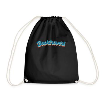 Bookverted Book Lover Bookworm - Drawstring Bag - black - Front