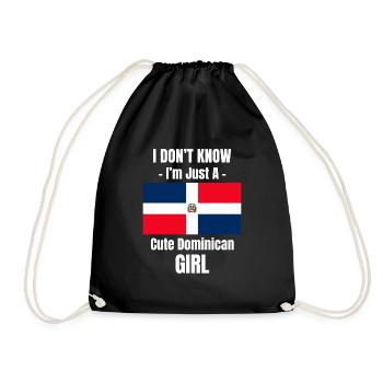 I Don't Know I'm Just A Sweet One - Drawstring Bag - black - Front