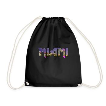 Miami Florida USA Retro Vintage - Turnbeutel - Schwarz - Vorne