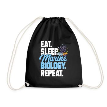 Marine Biology Ocean Marine Biologist - Drawstring Bag - black - Front