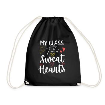 Enseignant et élève Saint-Valentin - Sac de sport léger - noir - Devant