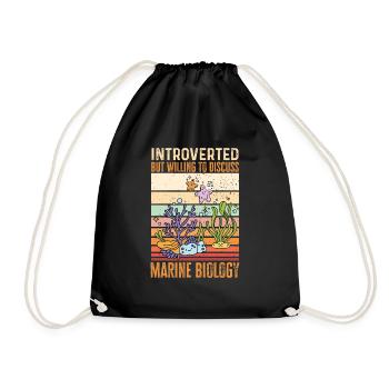 Marine Biology Ocean Marine Biologist - Drawstring Bag - black - Front