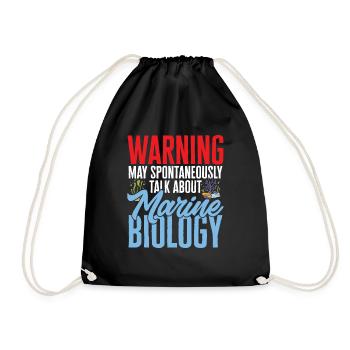 Marine Biology Ocean Marine Biologist - Drawstring Bag - black - Front