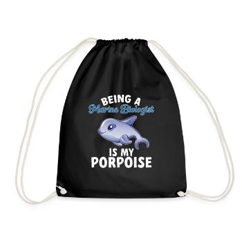 Marine Biology Ocean Marine Biologist - Drawstring Bag - black - Front