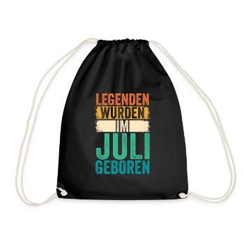 Les légendes sont nées en juillet - Sac de sport léger - noir - Devant