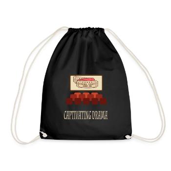 Cinéma Cinéphile Rétro Vintage Classique Cinéma TV - Sac de sport léger - noir - Devant