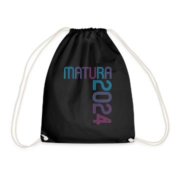Matura Young Girls Women and Men Matura 2024 - Drawstring Bag - black - Front