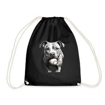 Pitbull Propriétaire de chien Vêtements de - Sac de sport léger - noir - Devant